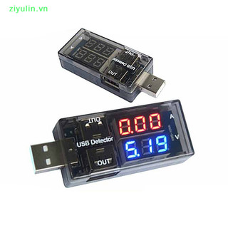 Ziyulin USB Đồng Hồ Đo Điện Áp Hiện Tại Máy Kiểm Tra Nguồn Điện Màn Hình Kỹ Thuật Số Kép Volt Amp Đồng Hồ Cho Điện Thoại Android Và IPhone VN