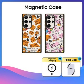 Casetify muziktiger rabbit sticker hard plastic pc case cover for samsung galaxy s22 s23 s24 ultra casing
