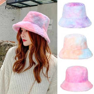 Fudeshe xô phủ lông mềm mại giữ ấm màu sắc cầu vồng thời trang mùa đông cho nữ