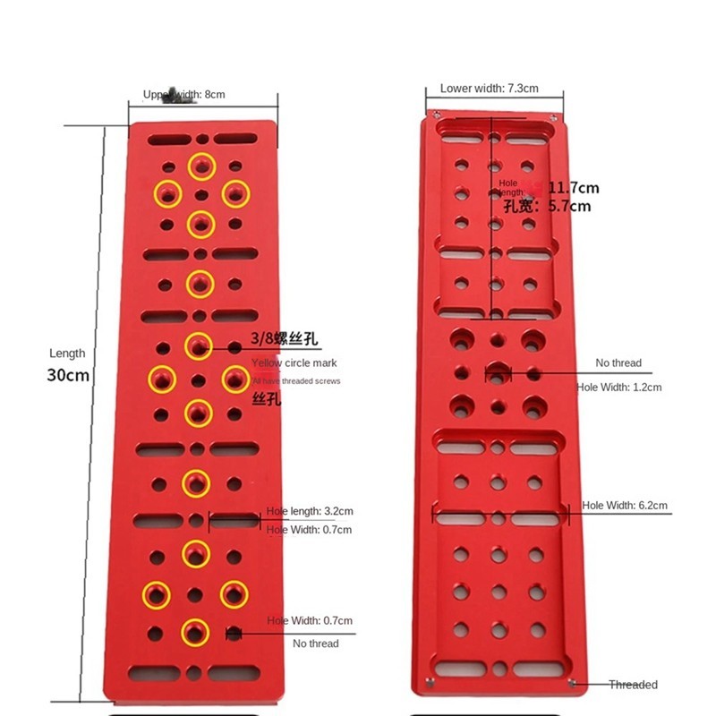 Khe cắm Dovetail màu đỏ rộng hẹp theo dõi ngôi sao Gương hướng dẫn đa chức năng chính cho kính thiên văn | BigBuy360 - bigbuy360.vn