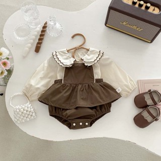 2 Chiếc Bé Gái Body Áo Sơ Mi Dài Tay Trơn Áo Sơ Mi Cho Bé Có Áo Liền Quần Quần Áo Cho Bé 0-2 Tuổi