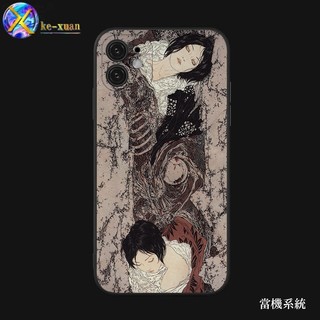 Dark Story Strange Hunter Niche Vỏ điện thoại Ukiyo-e phong cách Nhật Bản Thích hợp cho iPhone12 / 13promax / 15 Apple 7P / 8P Redmi Vỏ bảo vệ điện thoại BDIY