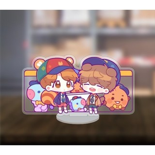 Mô hình standee BTS Chibi dễ thương 5cm/10cm