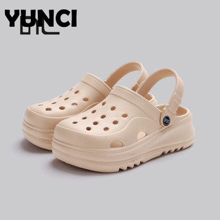YUNCI dép cross dép kiểu nữ đi chơi Đàn hồi tốt Đế êm Đẹp Thấm hút mồ hôi FBT24208AR 8Z240223