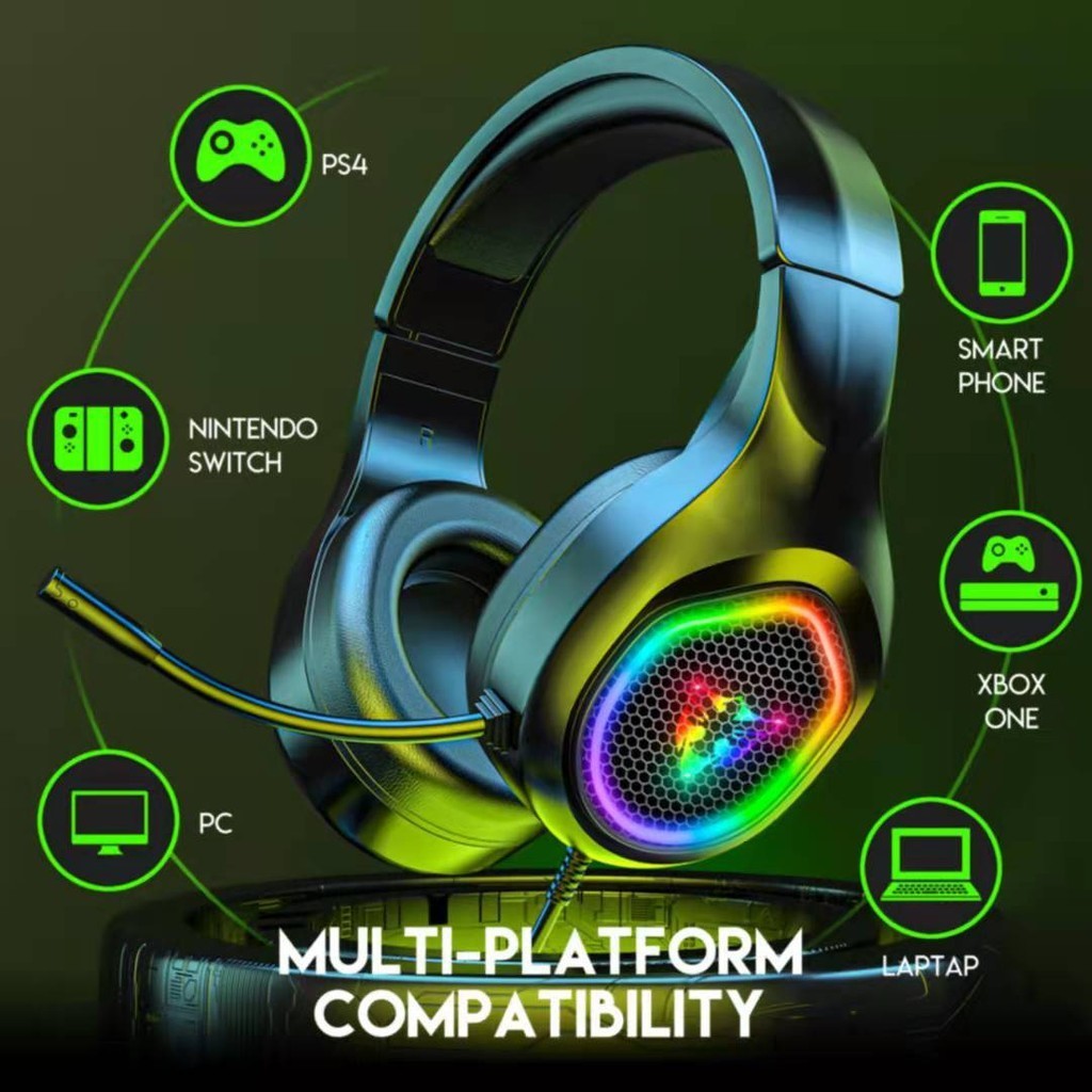 Phong Cách Mới G503 Tai Nghe Ăn Gà Khử Tiếng Ồn Tai Nghe Chơi Game Dạ Quang Tai Nghe Chơi Game Loại 