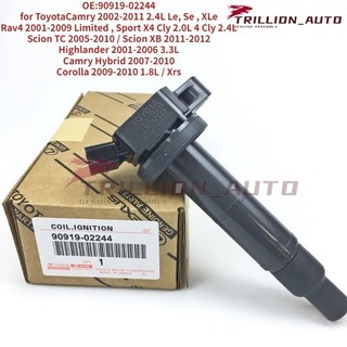 Cuộn dây đánh lửa cho toyota camry / rav4 / highlander / scion / corolla 90919-02244
