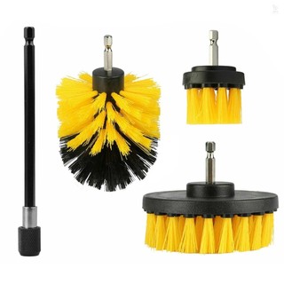4 Chi Tiết Khoan Bộ Bàn Chải Rửa Xe Bàn Chải Lông Cứng Khoan Tự Động Chà Chi Tiết Dụng Cụ Vệ Sinh