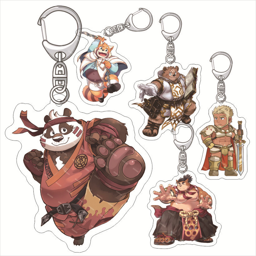 Chúa Kizuna Giáo Viên Acrylic Móc Khóa Orc Acrylic Mặt Dây Chuyền Thần Kizuna Giáo Viên Acrylic Mặt 