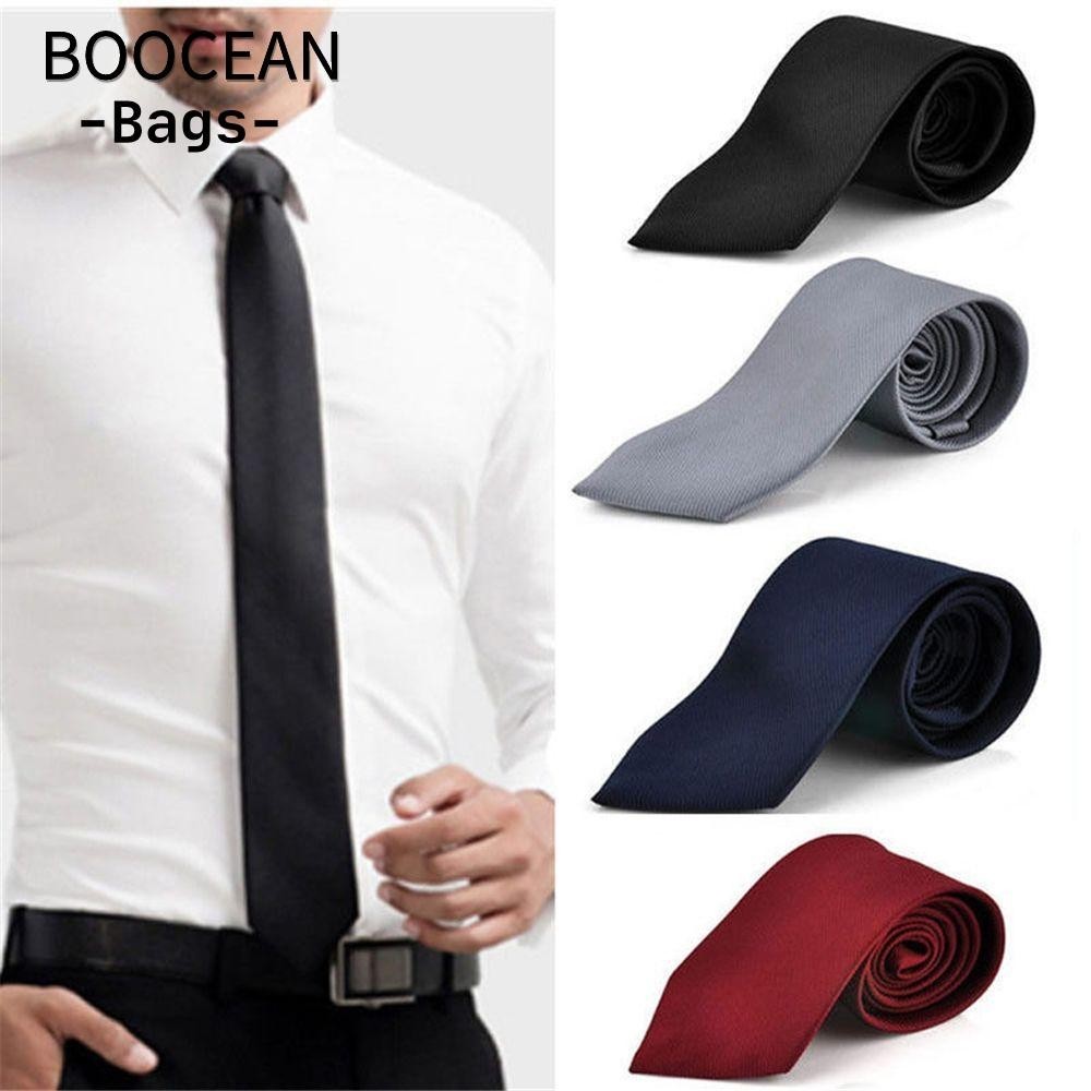Cà vạt BOOCEAN Thời trang Skinny Solid Plain wedding