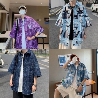 Big Size M-3XL❤️ Áo sơ mi nam tay ngắn dáng rộng thời trang mùa hè Quần áo nam