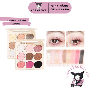 Phấn Mắt 9 Màu Xixi Ngọc Trai Lung Linh Mịn Bảng Mắt 9 Ô Xixi dành cho người mới tập make kuromi cosmetic d670