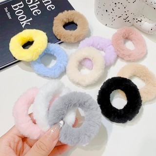 Dây cột tóc thun tóc bằng vải lông nhung thời trang không đau