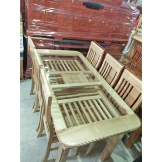 Bộ bàn ăn gỗ sồi