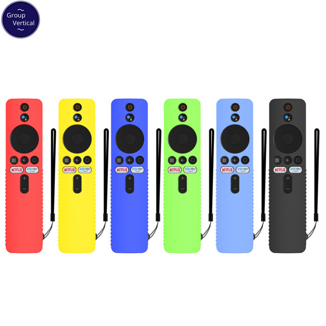 Nhóm Dọc Silicone Điều Khiển Từ Xa Vỏ Bảo Vệ Bụi Có Dây Buộc Tương Thích Cho Mi Tv Stick 4k Tv Stick