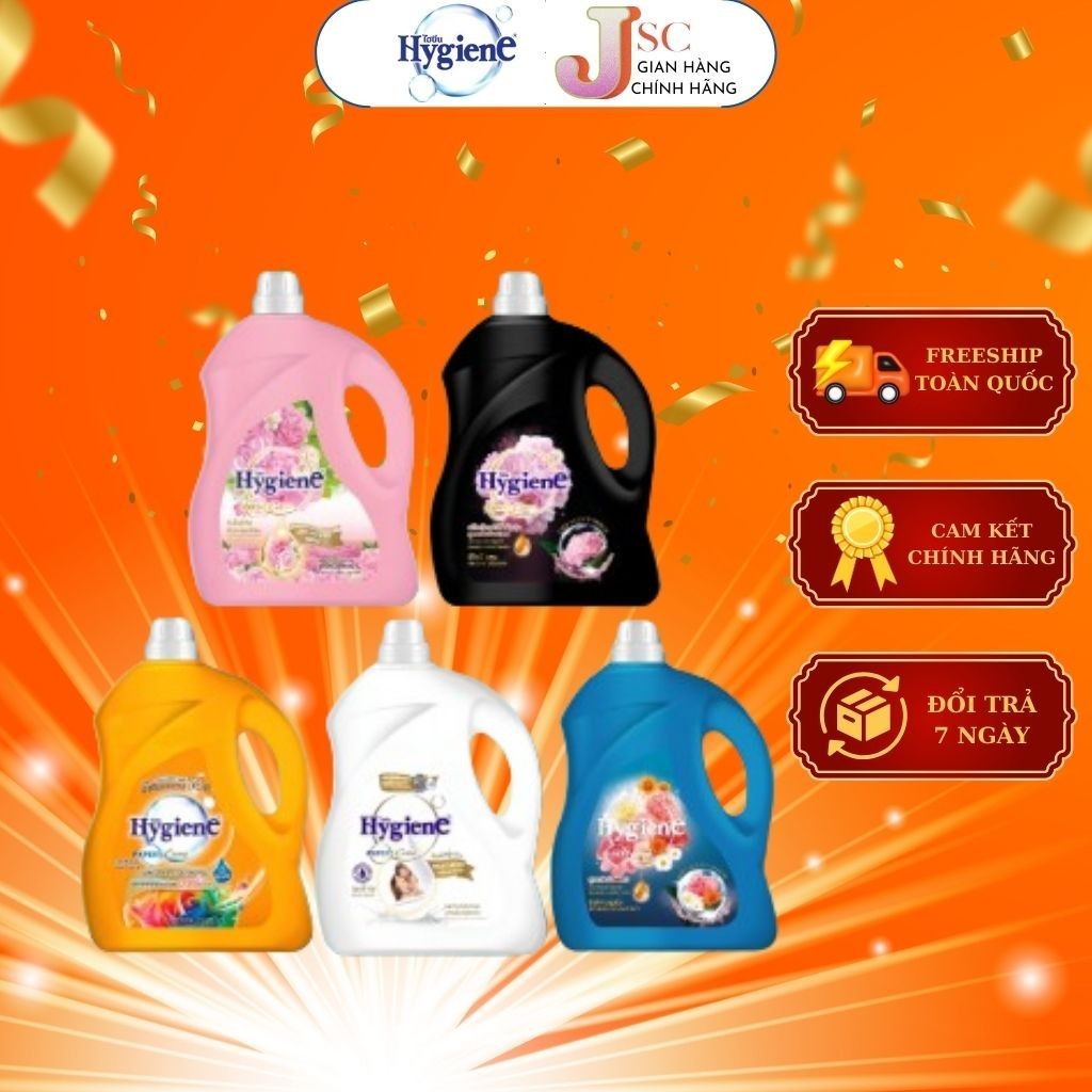 (HÀNG NHẬP KHẨU) Nước Xả Vải Hygiene Thái Lan Giặt Xả Quần Áo Milky Touch Serum Expert Care Nhiều Hương Can 3500ml ..,