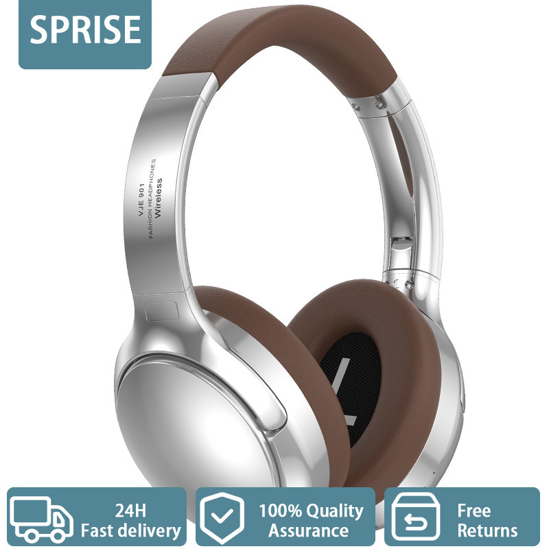 Tai nghe Bluetooth SPRISE Brown Maillard Tai nghe không dây Tai nghe mát mẻ có thể điều chỉnh chất lượng âm thanh độ phân giải cao có micrô