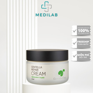 Kem dưỡng trắng da rau má Goodndoc Centella Repair Cream 50ml