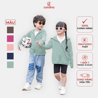 Áo Chống Nắng Trẻ Em , Áo Khoác CARDINA 2 Lớp Chất Thun Lạnh Aircool Nhật Bản Cao Cấp Chống Tia UV 4NHK01