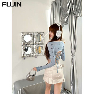 FUJIN áo phông áo thun nữ croptop baby tee phổ biến Stylish INS hàn quốc WTX2440AHZ 15Z240408