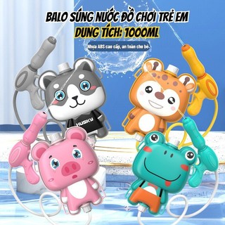  Balo súng nước đồ chơi trẻ em súng bắn nước hình động vật dễ thương cho bé 