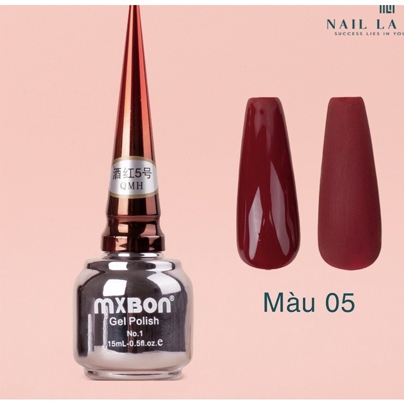 Sơn Gel Lẻ Mxbon Đỏ Số 5