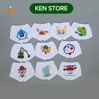 SET 5 Quần đùi viền trắng đáy ngang thun cotton 100% BiBo Kim Thu cho bé (s1-s8) KEN STORE
