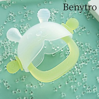 Găng tay mọc răng BENYTRO, Miếng dán tay bằng silicon có thể giặt được, Rrabbit chống ăn dễ thương Đồ chơi mọc răng cho trẻ sơ sinh