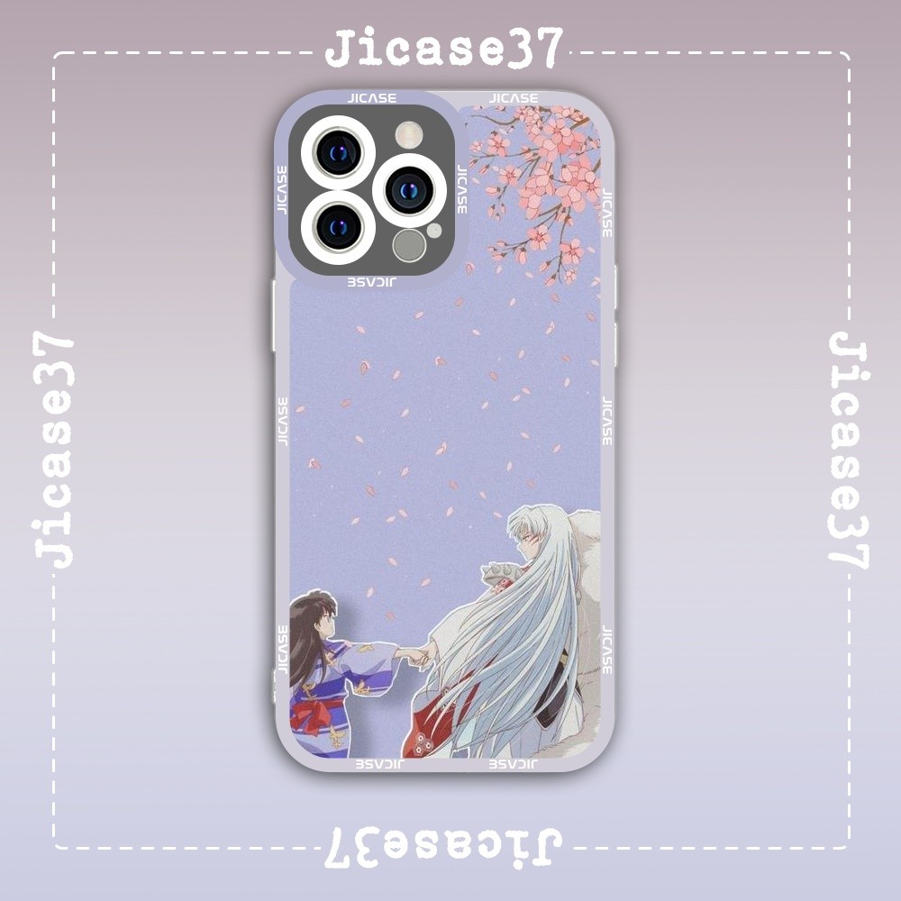 Ốp lưng iPhone Cạnh Vuông Samsung Xiaomi Oppo Chủ đề anime Inuyasha Khuyển dọa xoa