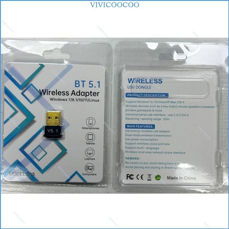 Bộ chuyển đổi tương thích Bluetooth VIVI USB cho PC 5 1 Dongle 5 1 USB Dongle tương thích Bluetooth cho PC Máy tính để bàn Lapt