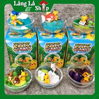  Mô hình Tiểu cảnh Terrarium Anime Manga Pokemon  Bửu bối thần kì  Pikachu và những người bạn - Bóng trong suốt dễ thương 