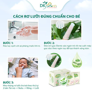 Gạc rơ lưỡi thảo dược Elemis (Hộp 30 gói) - DK Pharma