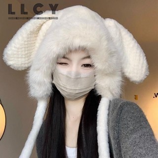 LLCY Tai Thỏ Bằng Lông Nhung Mềm Mại Giữ Ấm Mùa Đông Cho Nữ