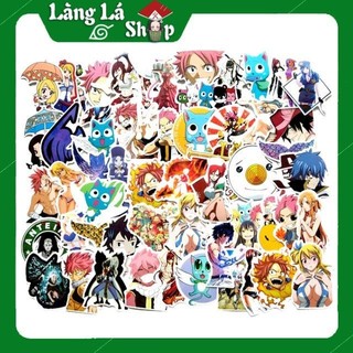 Miếng dán Sticker Anime Manga Fairy Tail (Hội đuôi tiên) trọn bộ 60 hình - In rõ ràng sắc nét khó tróc