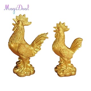 Magideal Hình Gà Phong Thủy Trang Trí Tượng Điêu Khắc Cho Văn Phòng Tân Gia