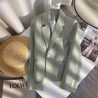 Áo Blazer Ngắn Nữ Xuân Thu Phong Cách Mới Phiên Bản Hàn Quốc Blazer Preppy Phong Cách Đi Lại Phù Hợp Với Nữ Hàng Đầu