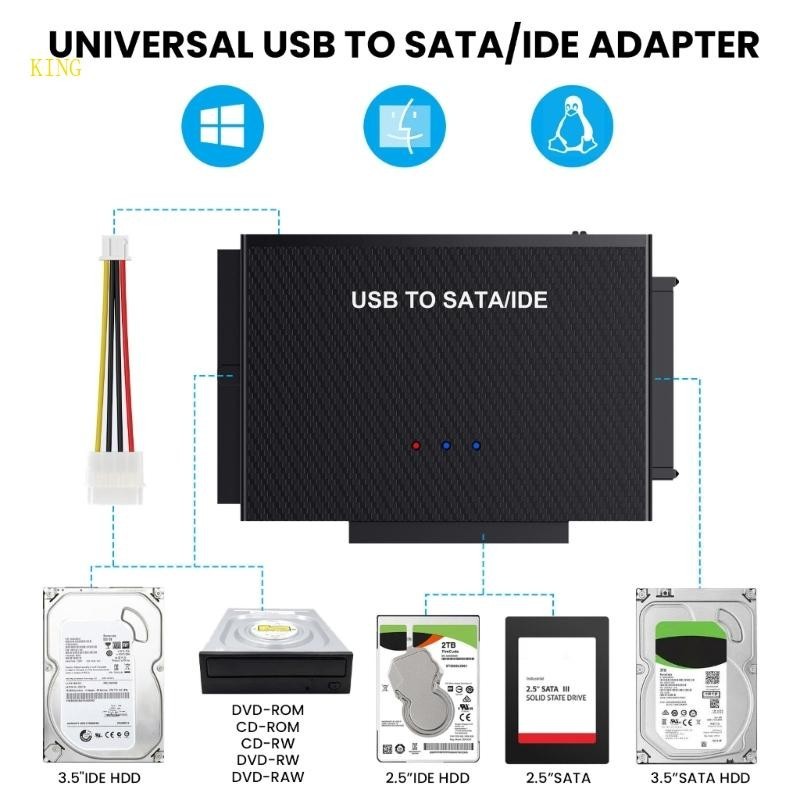 (Giảm giá cao) royalking.vn Bộ chuyển đổi ổ cứng USB3 0 có nguồn chuyể