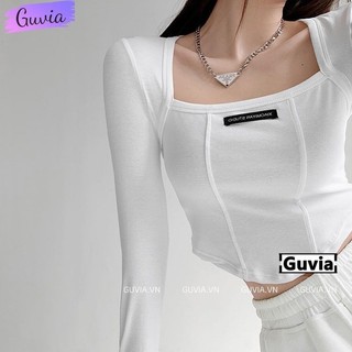 Áo thun borip cổ vuông đuôi vạt bầu - Sự linh hoạt và nữ tính TTSLC0075