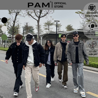 Quần Cargo Pants Nam Nữ Túi Hộp Ống Suông Rộng Chất Liệu Kaki Màu Đen, be, rêu, be L3