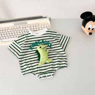 [Phim hoạt hình mới khủng long nhỏ] 2024 quần áo sơ sinh khủng long nhỏ quần áo xì hơi mùa hè quần áo trẻ em