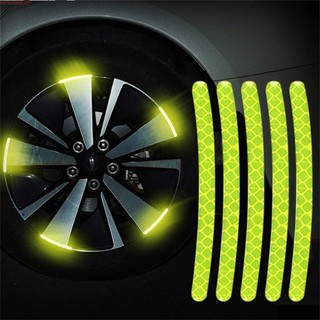 Bộ 20 miếng dán phản quang trung tâm bánh xe ô tô, xe máy, băng sọc, miếng dán trang trí, decal dán xe, phụ kiện ngoại thất ô tô