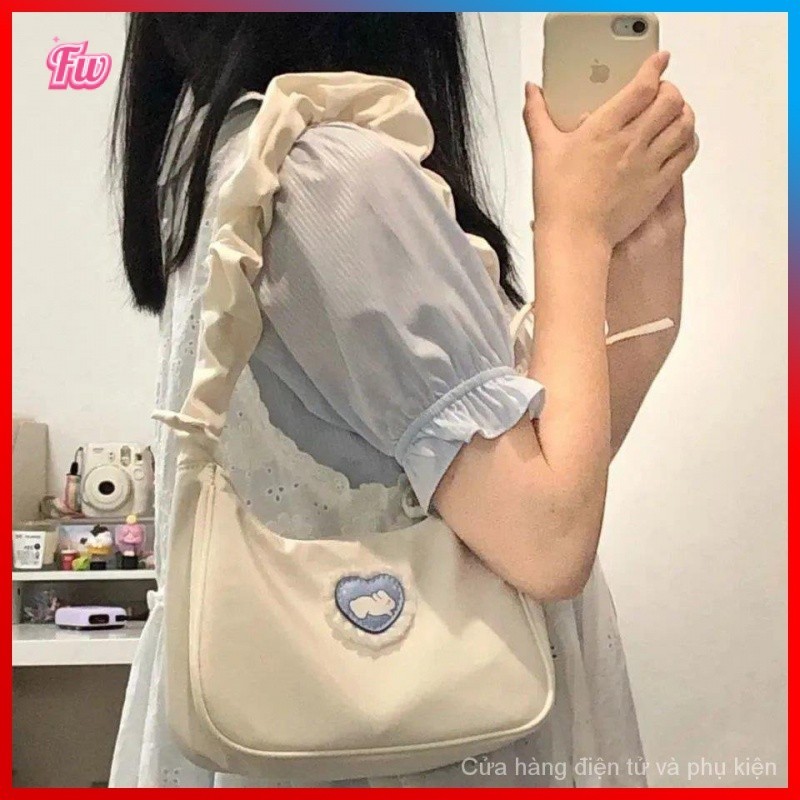 Túi kẹp nách 2022 thời trang túi dây rút thiết kế thỏ dễ thương cho phụ nữ