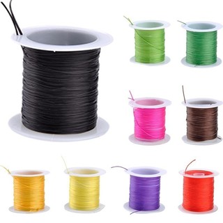 10m 0.6mm để làm đồ trang sức nhiều màu sợi co giãn vòng tay diy thủ công đính hạt dây dây dây