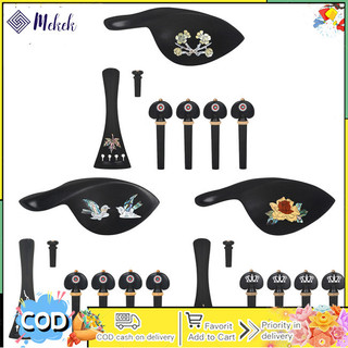 Mới đàn violin cằm còn lại với 4 chốt điều chỉnh đuôi endpin bộ hoa văn vintage violin trang trí cho 4 / 4 violin