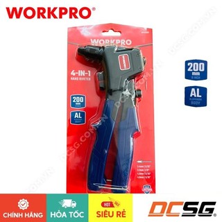 Kìm rút riveter 4 đầu có trợ lực 8"/200mm workpro wp225002 | dcsg