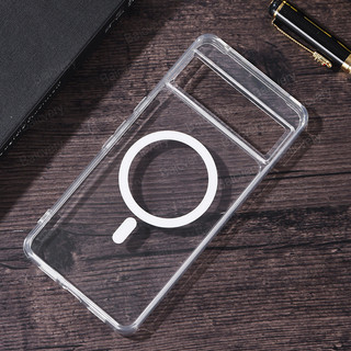 Dành Cho Google Pixel7 7A 7 Pro 8 8A 8 Pro Pixel 9 Pro 9A 6 Pro 6 6A 5 4XL 3XL Ốp Lưng Trong Suốt Chất Lượng Cao Trong Suốt Có Nhãn Dán Sạc Không Dây Từ Tính