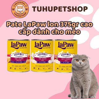 Pate cao cấp cho mèo LaPaw Gourmet lon 375gr đầy đủ dinh dưỡng cho mèo mọi lứa tuổi