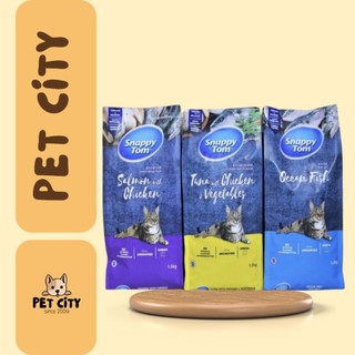[TÚI 1.5kg NGUYÊN SEAL] Hạt khô cho mèo SNAPPY TOM mix topping khô chất lượng - PetCity