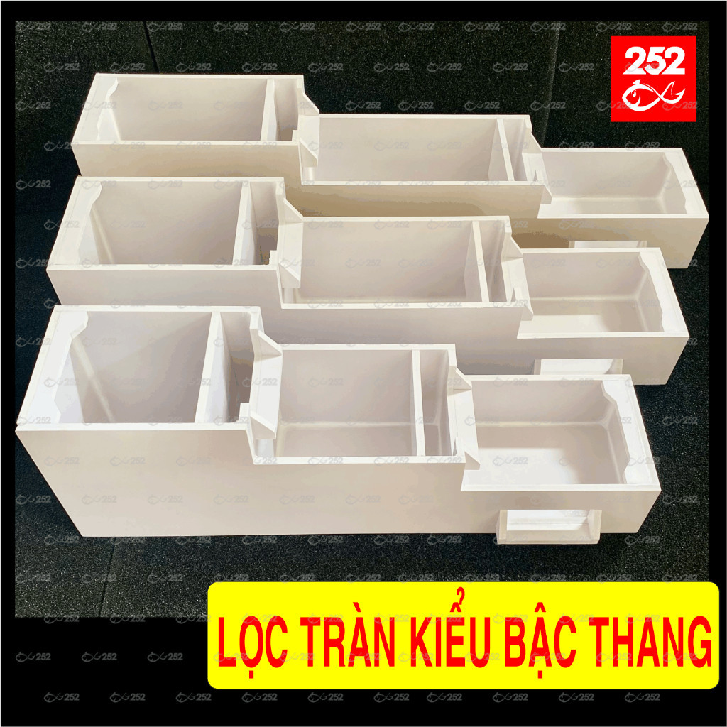 LỌC TRÀN KIỂU BẬC THANG SIZE TRUNG CHO HỒ CÁ