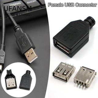 Đầu nối usb ufansm chất liệu nhựa 4 chấu type a kết nối usb 2.0 pcb sda diy