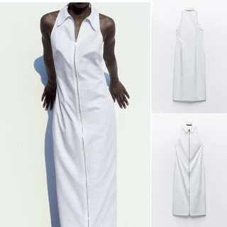 Váy không tay có ve áo phong cách mới của Zara Xuân Hè2491001